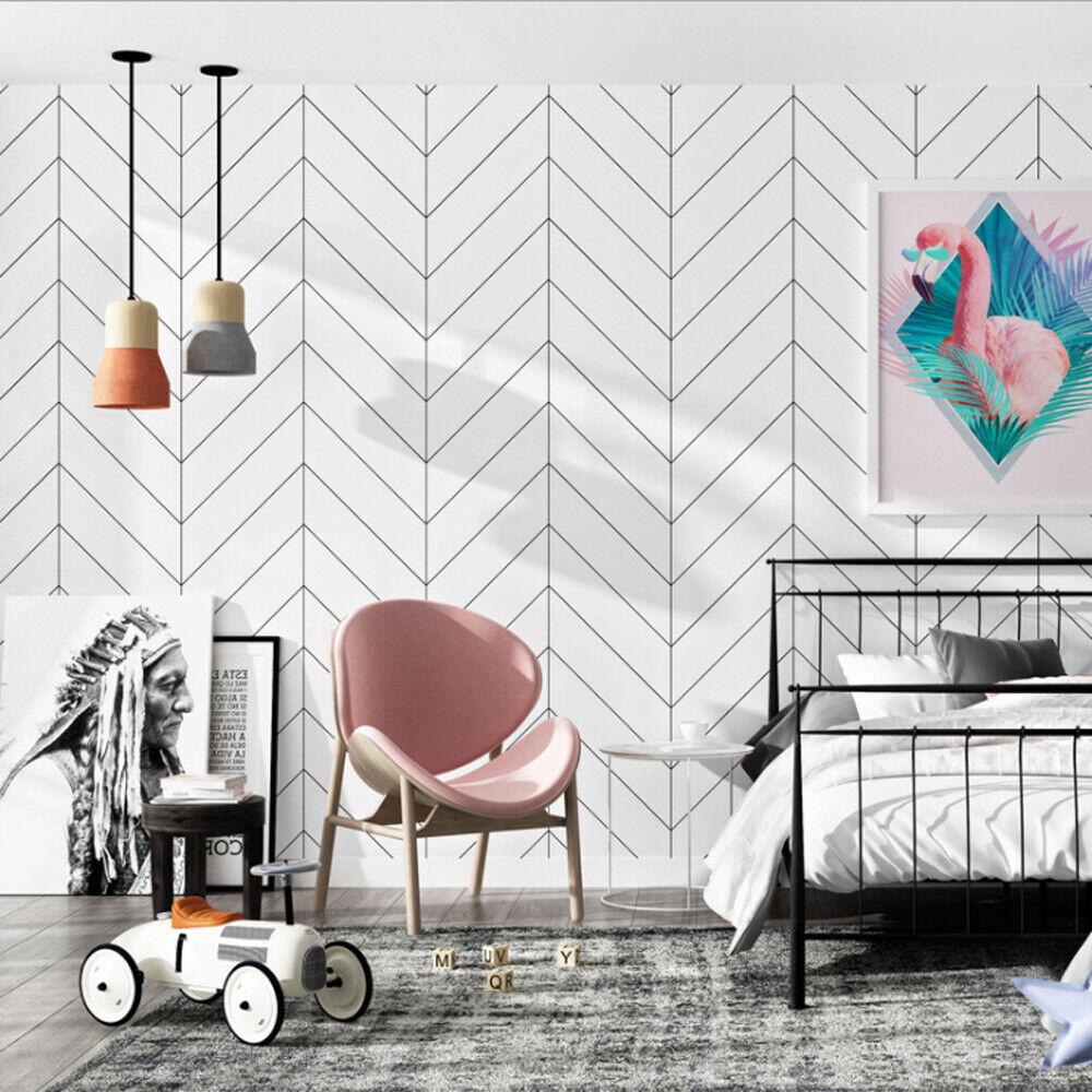 Use geometric patterns sparingly to enhance your minimalist bedroom style