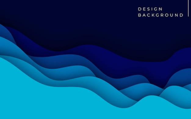 Layer various blue textures for depth and visual interest