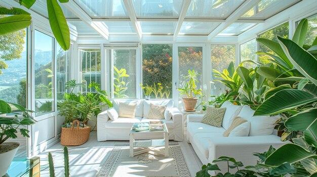 Combine bright whites and blues for a crisp, airy feel