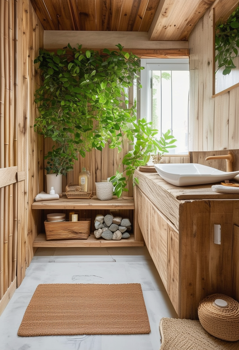 24 Charming Ideas to Elevate Your Wooden Bathroom Oasis 24 Charming Ideas to Elevate Your Wooden Bathroom Oasis