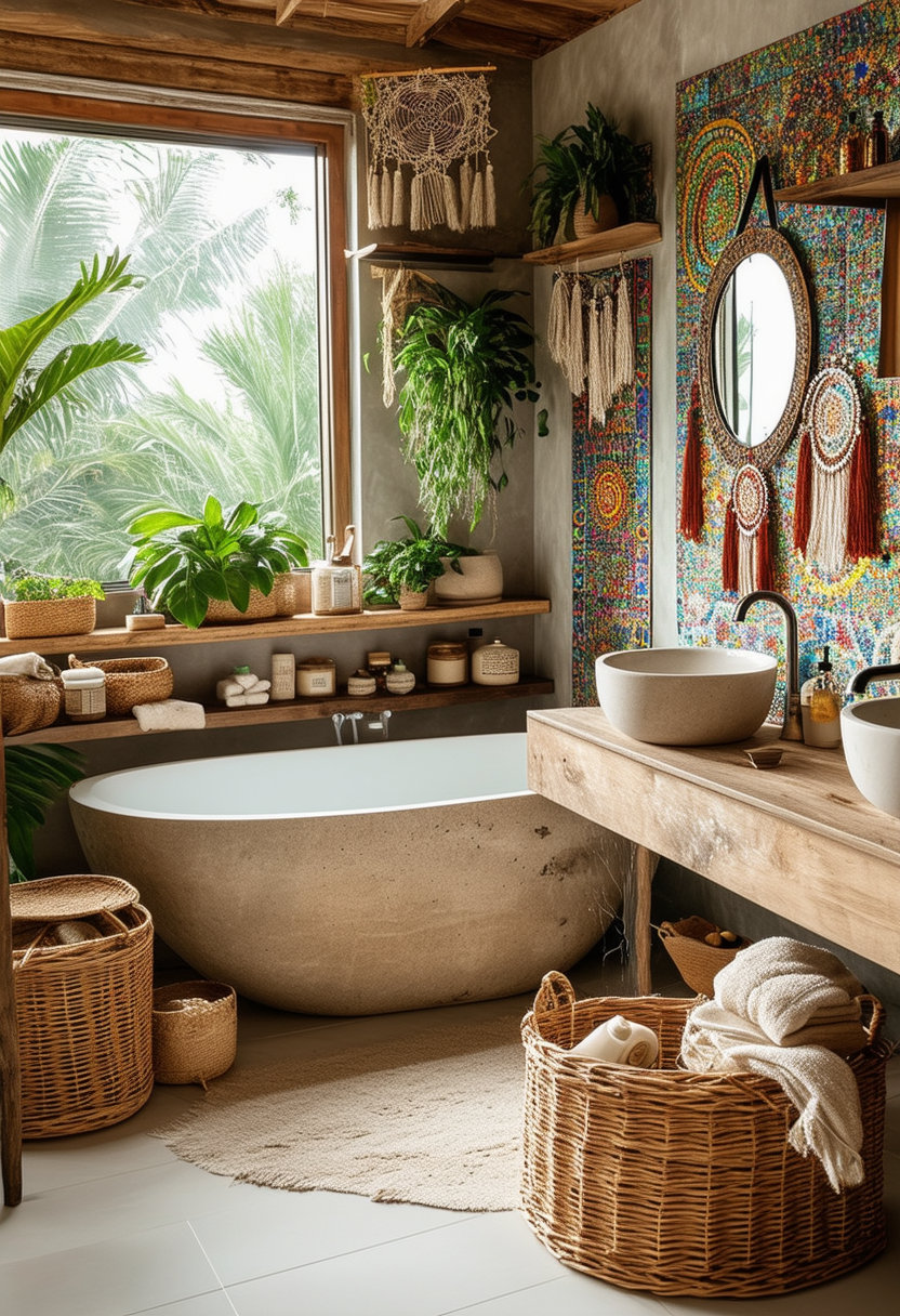 Inspiring Boho Bathroom Ideas for a Tranquil Retreat Inspiring Boho Bathroom Ideas for a Tranquil Retreat