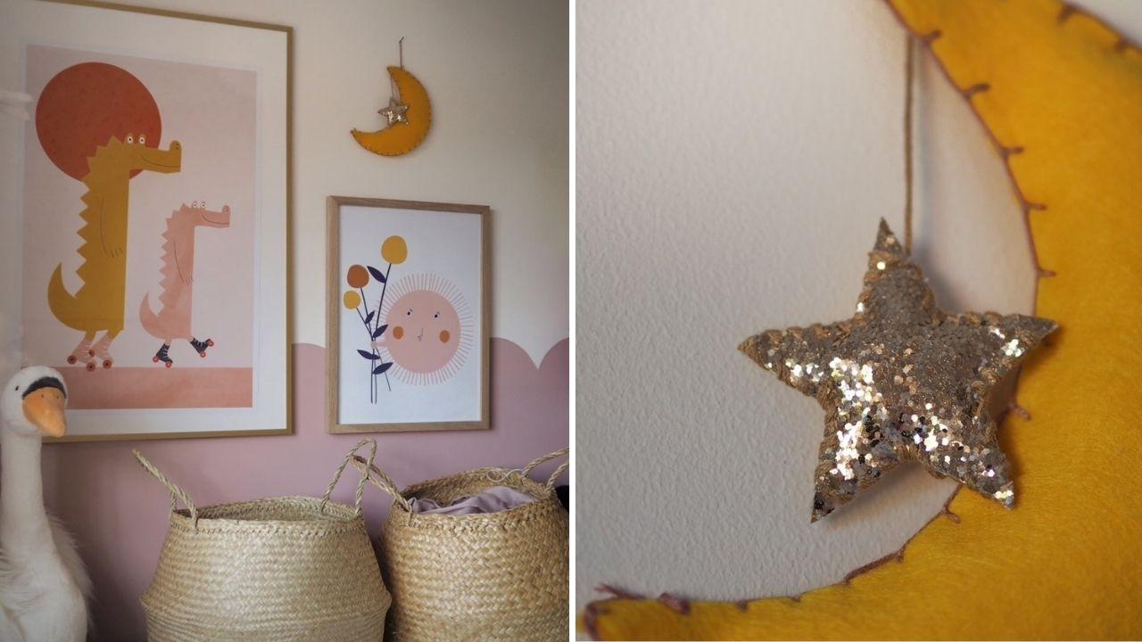 Decorate with handmade crafts to give your Nursery Nook a personal touch