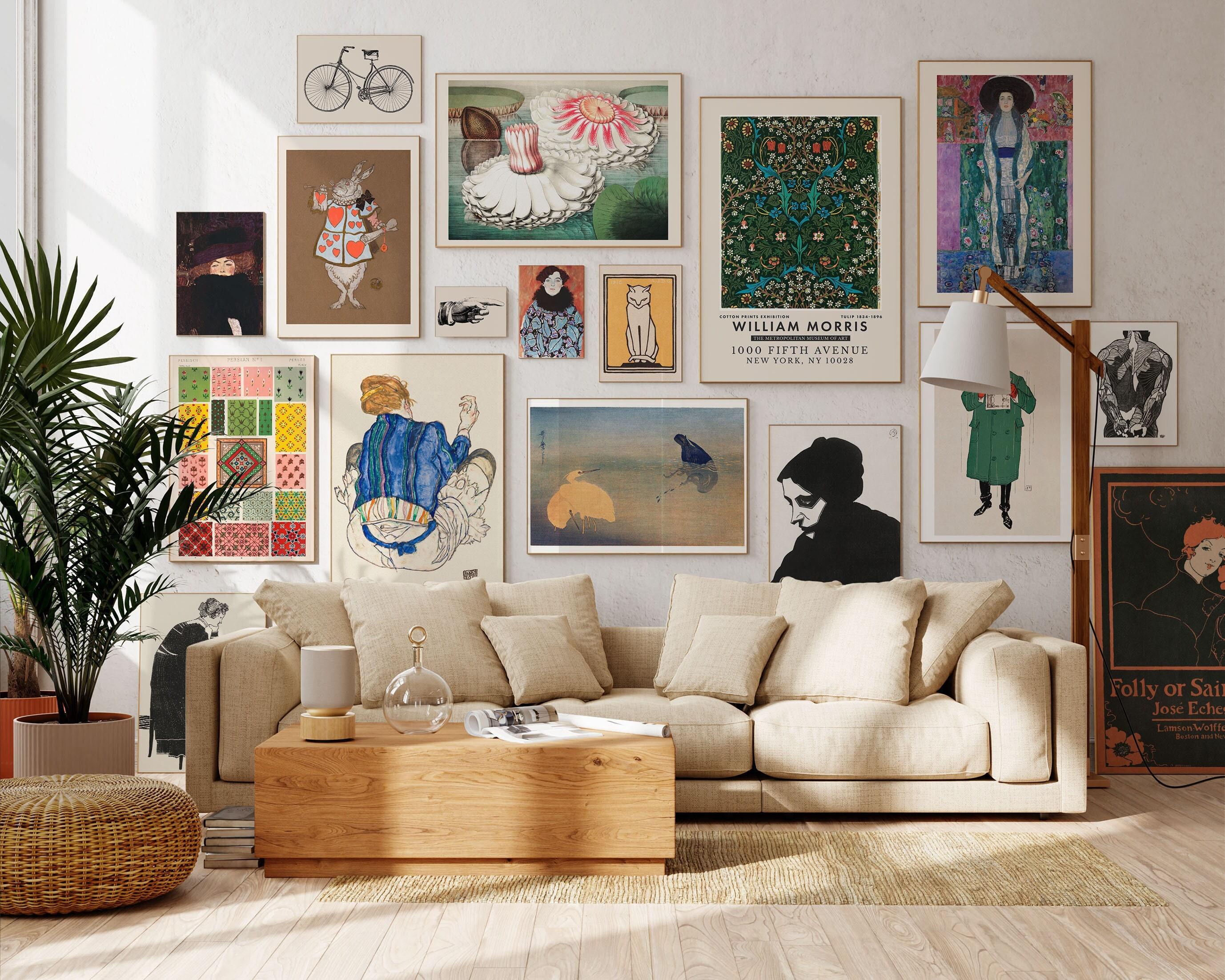 Eclectic Gallery Living Room: Display art and collectibles for a personal touch