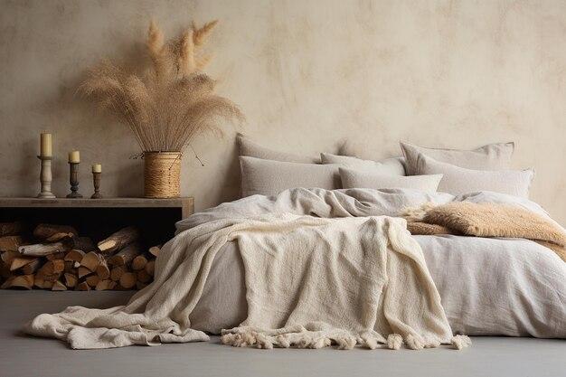 Integrate soft textures for warmth in your Minimalist Bedroom