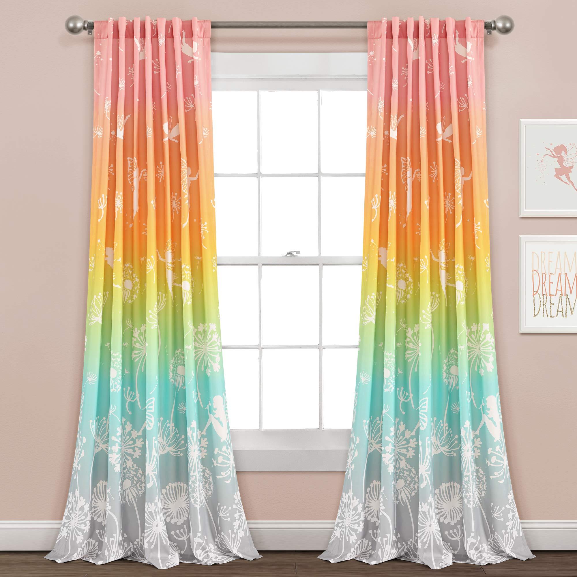 Hang dreamy pastel curtains for a touch of whimsy