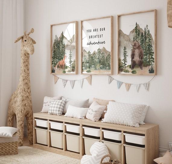 Update with nature-themed prints to bring joy into your Nursery Nook