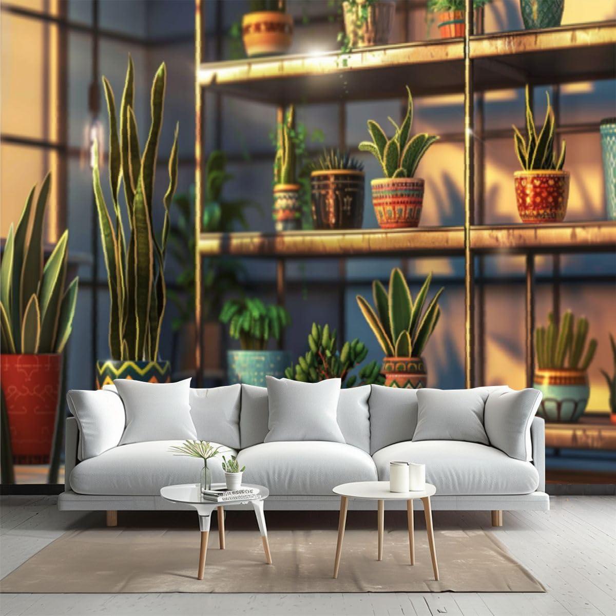 Add a bold vintage wallpaper to make your vintage⁣ living room truly stand out