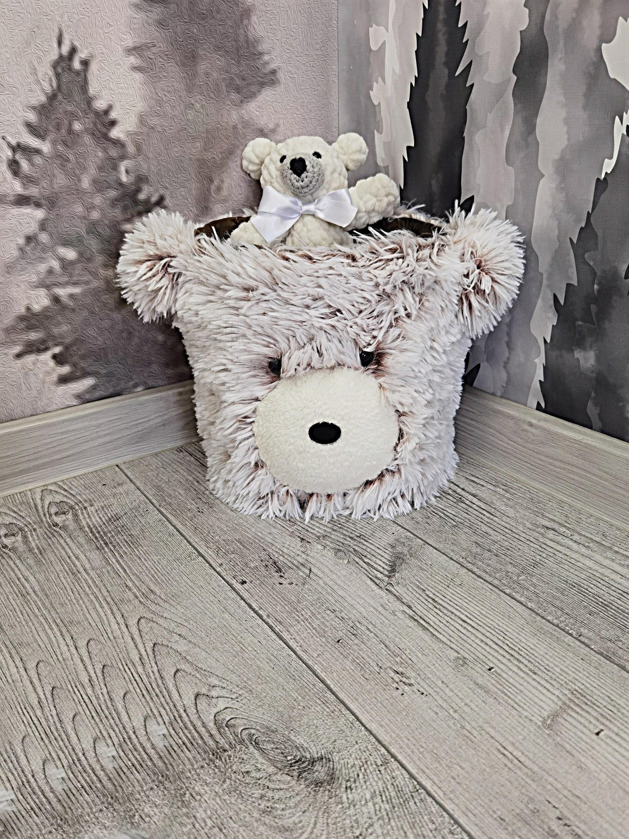 A soft plush toy basket invites cuddles in the Nursery Nook