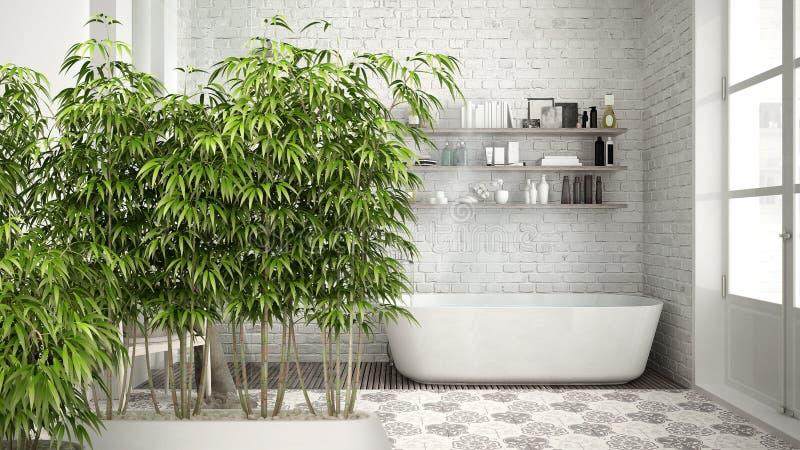 Add greenery; potted plants thrive in a well-designed wooden bathroom environment
