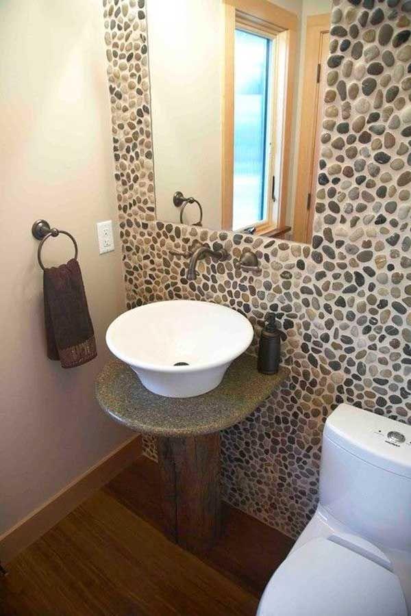 Incorporate stones or ​pebbles for‍ a natural boho bathroom⁢ feel