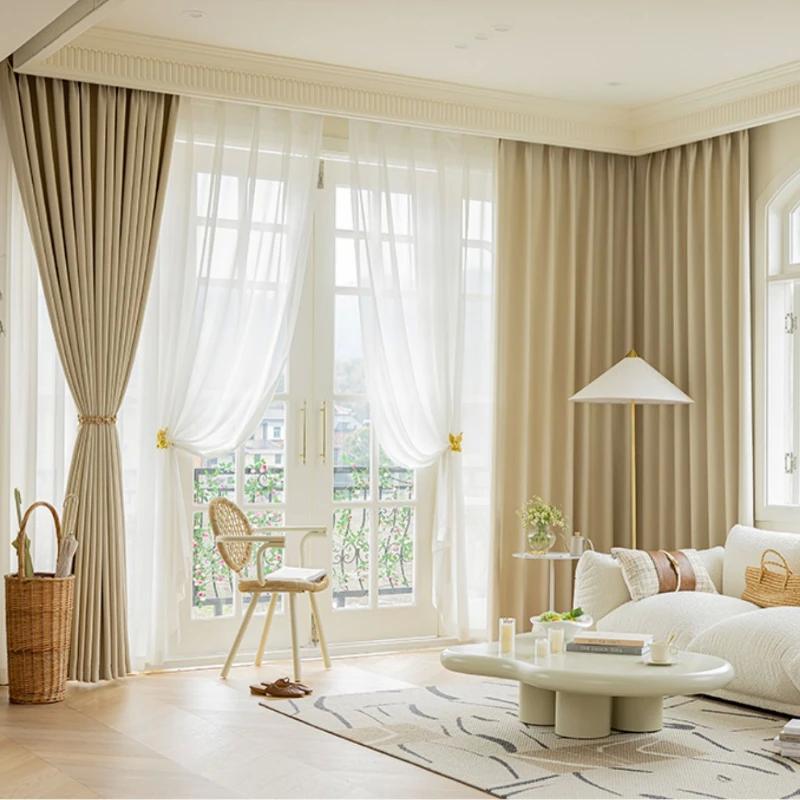 Floor-to-ceiling curtains that elevate elegance in your Contemporary Living Room