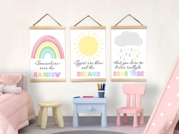Rainbow Dreams Nursery: Celebrate color with bright rainbows and cheerful decor