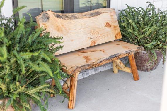 Rustic wooden benches for comfortable backyard seating options