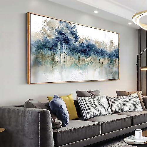 Personalize the space with art reflecting your love for blue