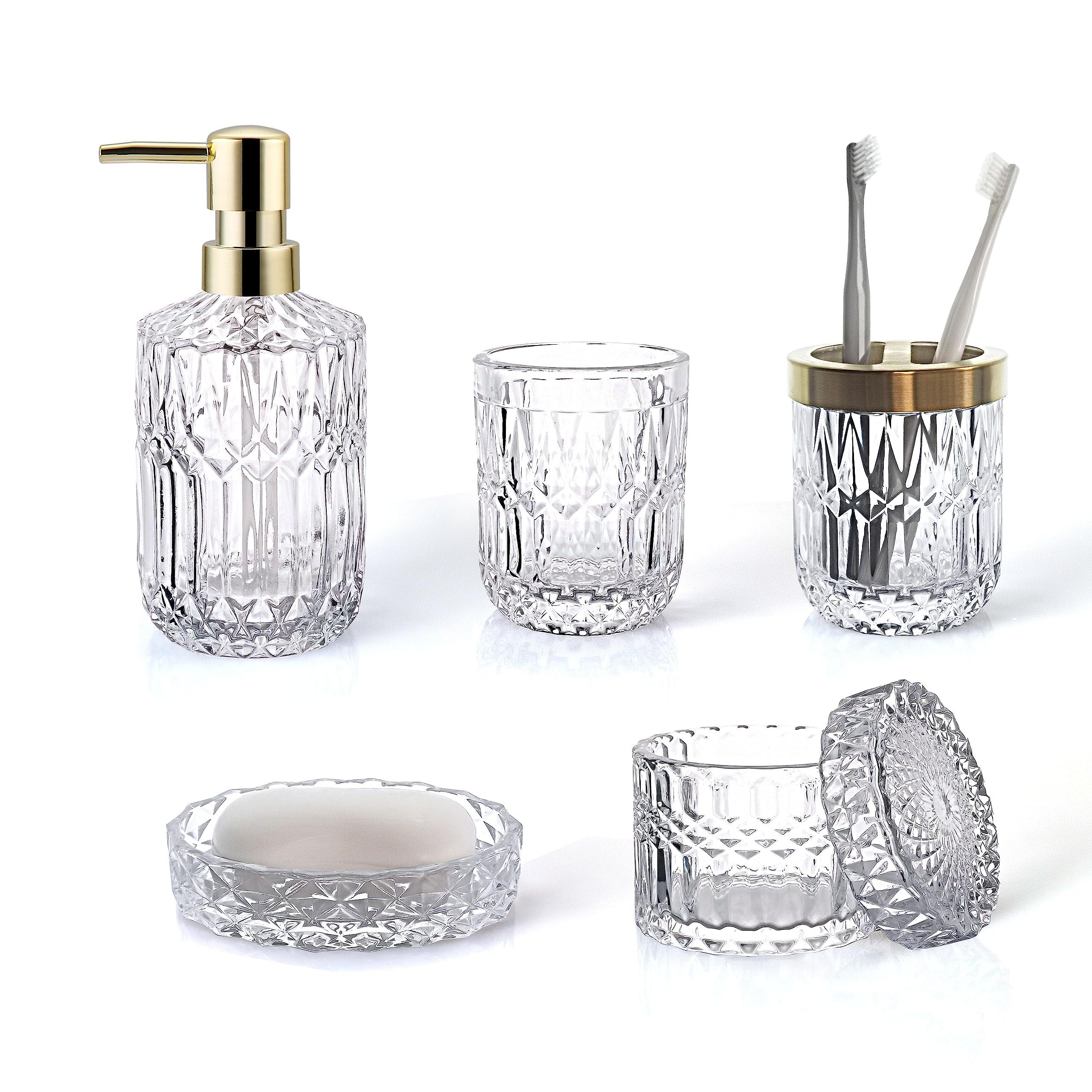 Finish with crystals for a spiritual touch in your boho bathroom