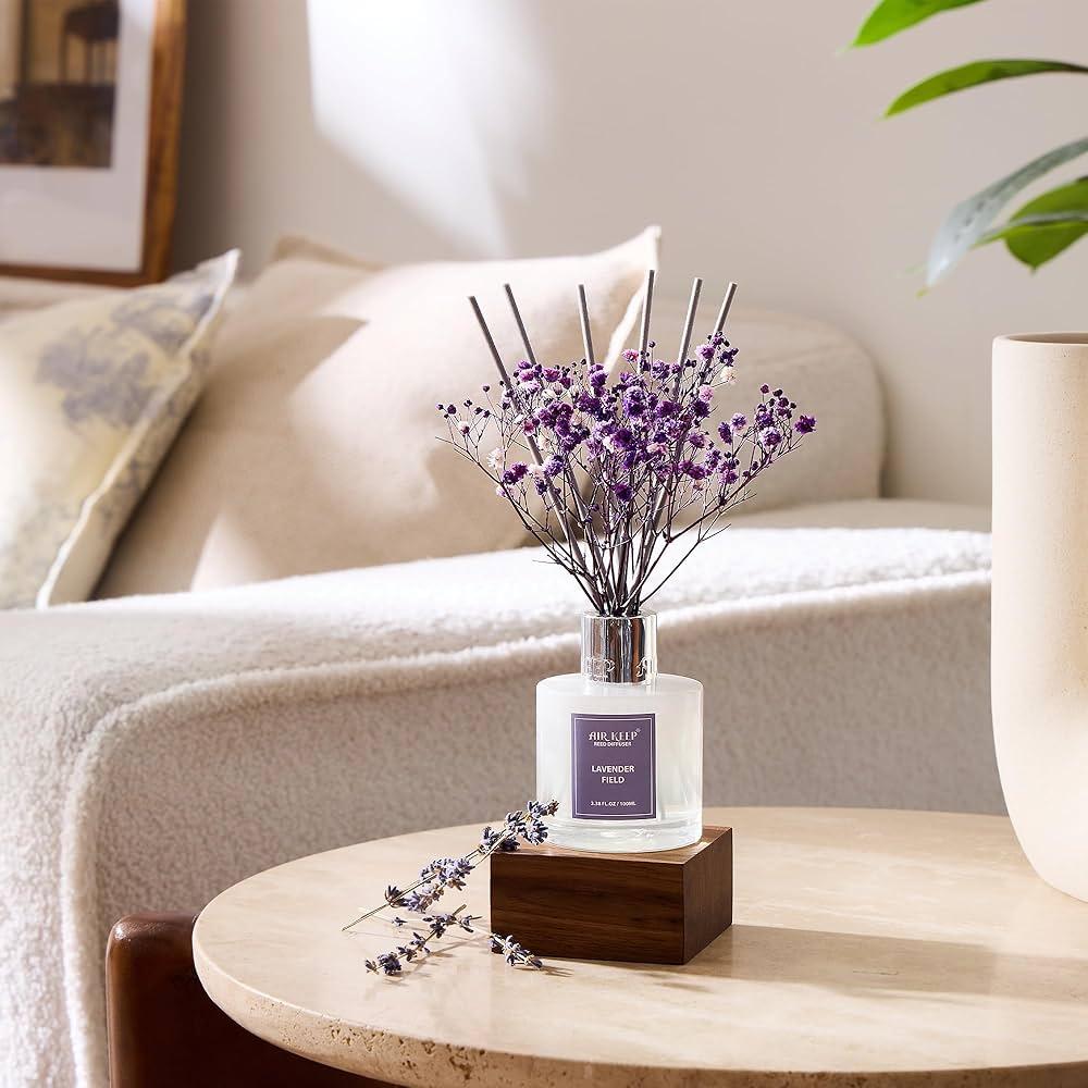Choose a calming scent, like lavender, for your Minimalist Bedroom