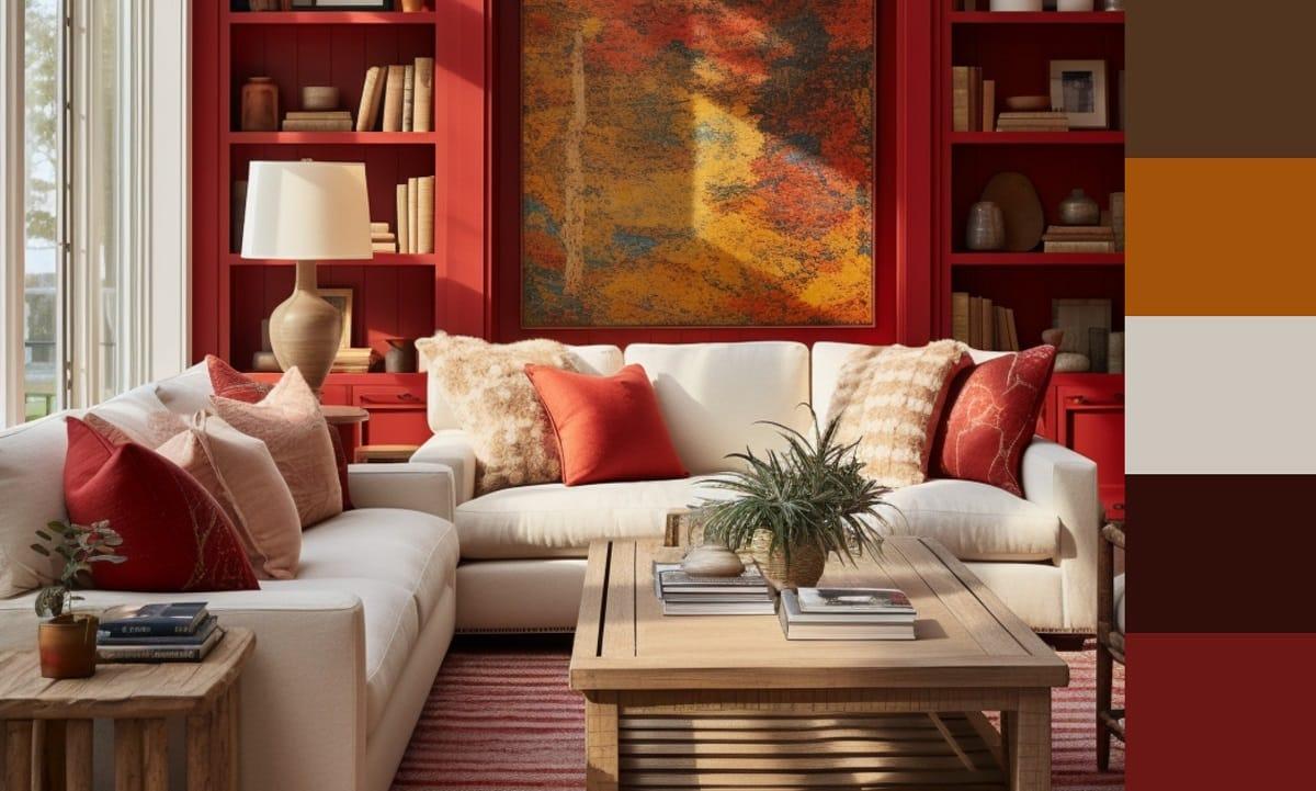 Bold color palettes: Vibrant hues can transform your interior design instantly