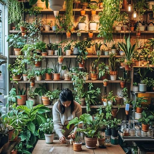 Add greenery with potted plants to enliven your Nursery Nooks atmosphere