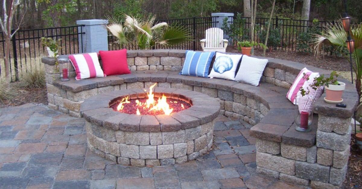 Create a cozy fire pit for evening gatherings in your backyard