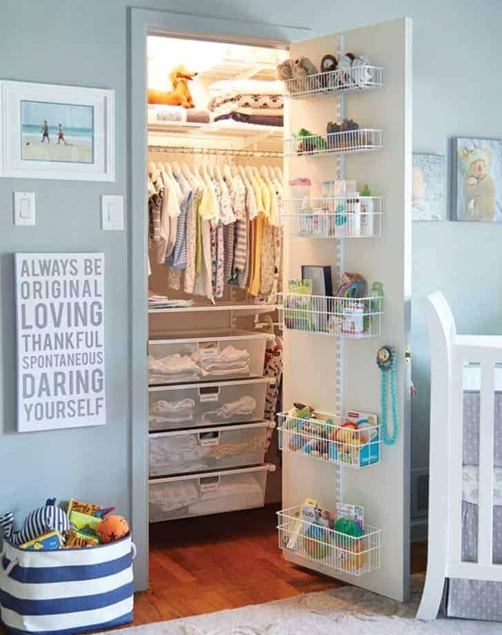 Opt ⁣for vertical‍ storage​ solutions to ‌keep your⁣ small nursery ​organized