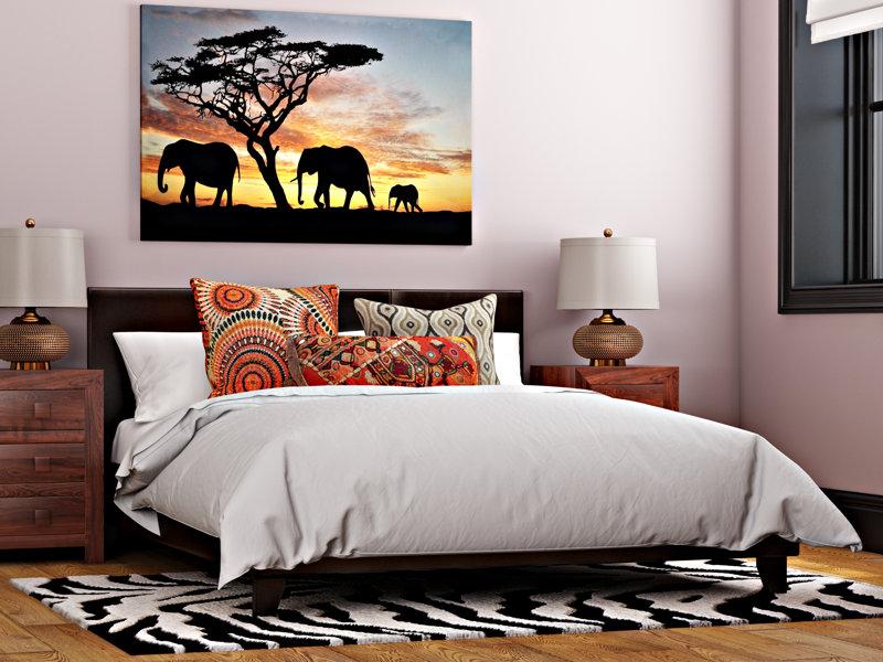 Bedroom Trend: Oversized art pieces serve as dramatic focal points, igniting conversation