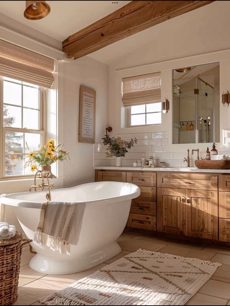 24 Essential Elements for Your Dream Farmhouse Bathroom 24 Essential Elements for Your Dream Farmhouse Bathroom