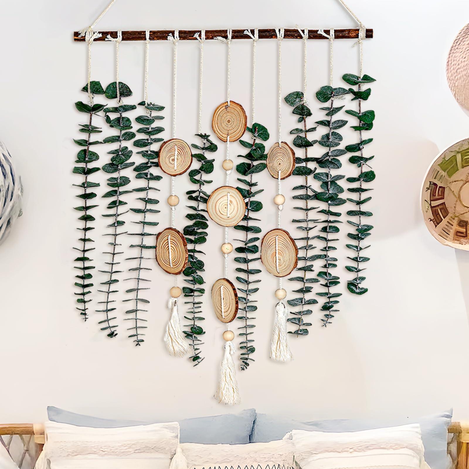 Incorporate hanging plants for lush greenery in your boho bathroom