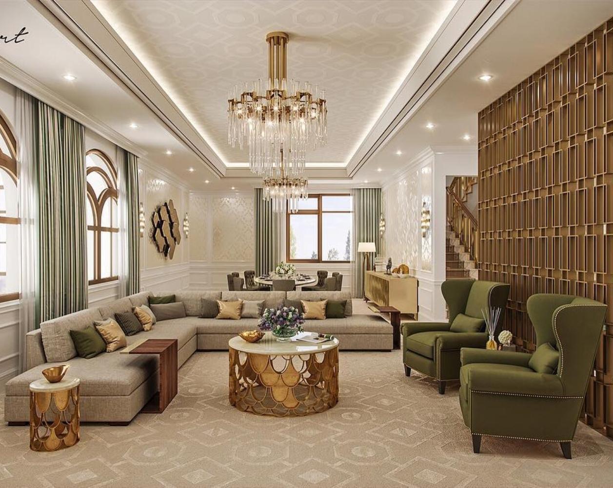 Add a touch of glamour ‍with ⁢an‌ ornate vintage chandelier in​ your living room