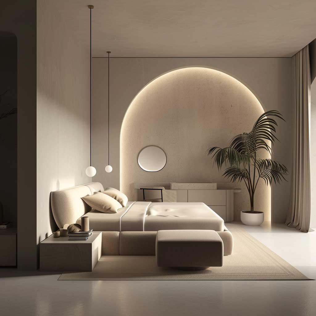 Limit technology to promote relaxation in your Minimalist Bedroom