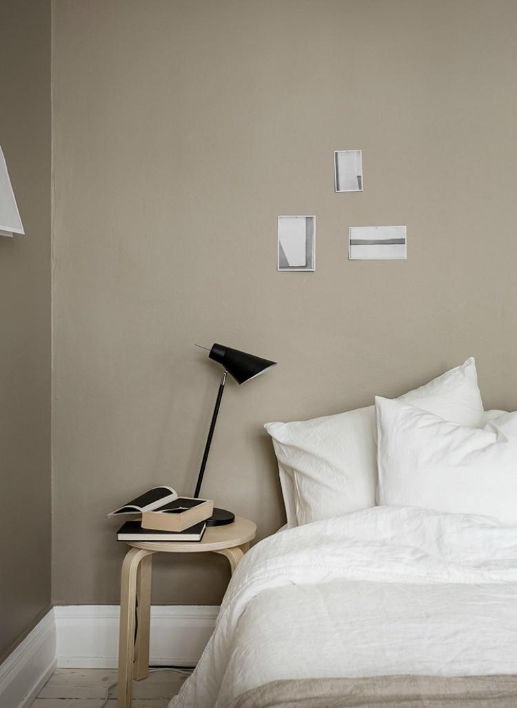 Choose a calming color for your minimalist bedroom walls