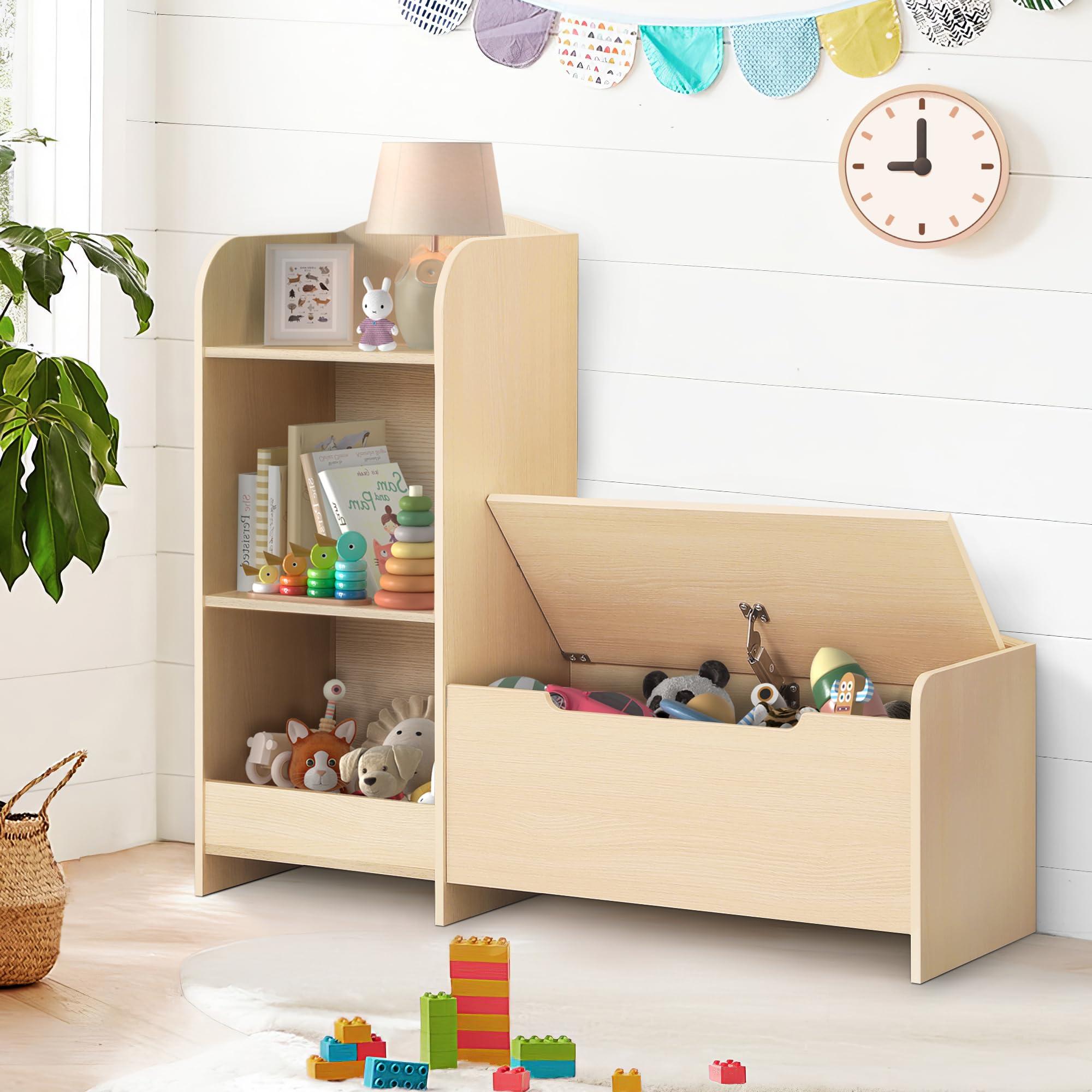 Use storage baskets to keep toys organized and tidy in your Nursery Nook