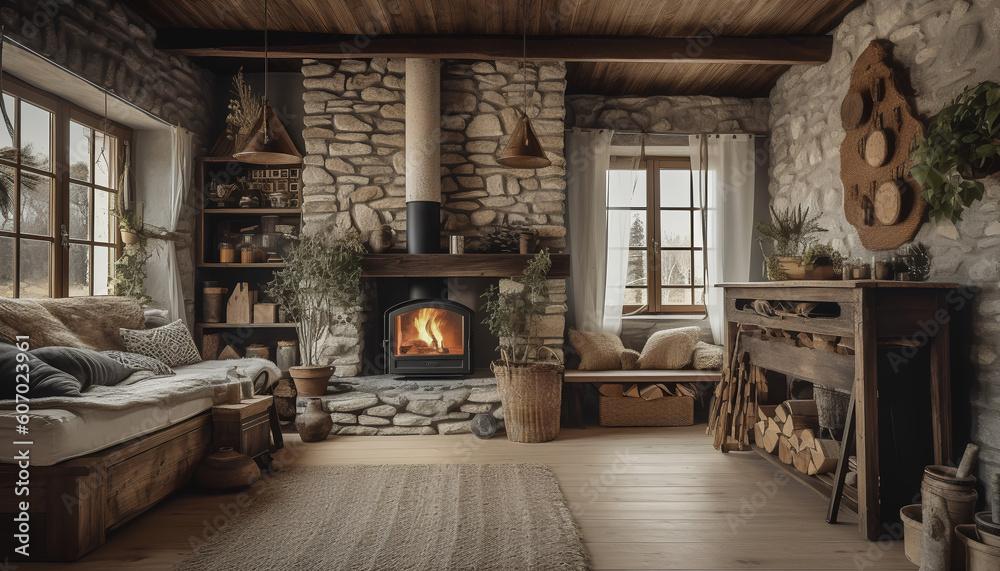 Farmhouse Fresh: A welcoming⁣ Living Room with rustic charm and comfort