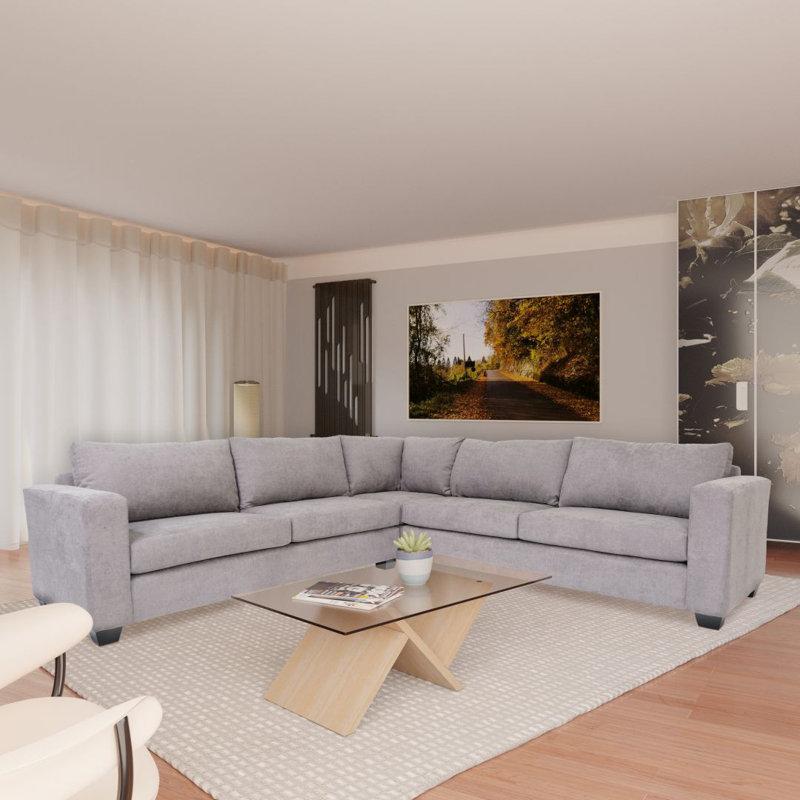 A‍ sleek sectional⁤ sofa ‌defines comfort and ⁢style in your contemporary living room