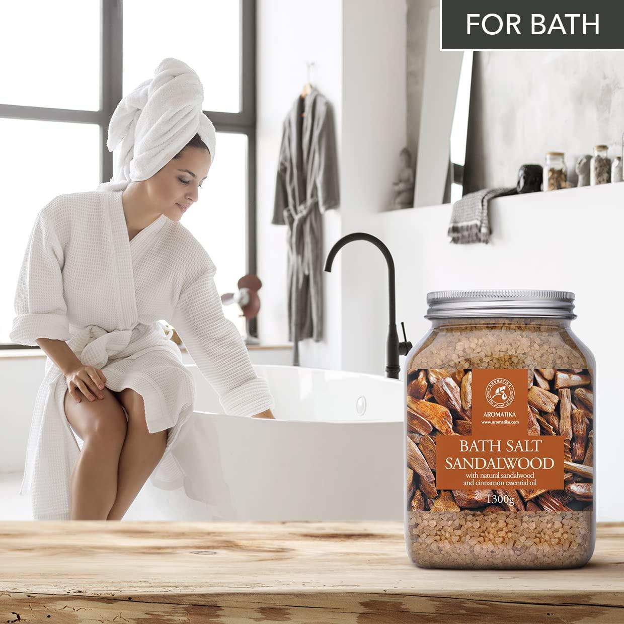 Bath salts infused with essential oils for relaxation in your Chalet Bathroom
