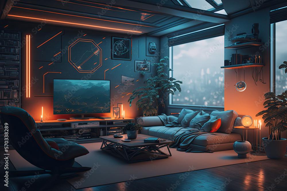 Futuristic ⁢Living Room: Explore ​sleek ‍designs and innovative furnishings