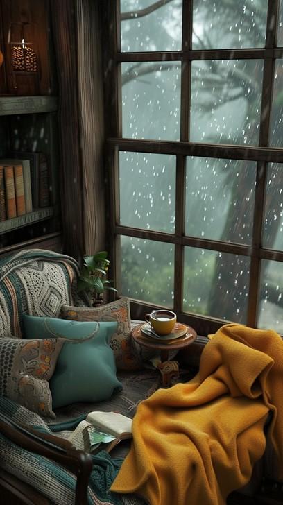 Create an inviting ⁤reading nook with cozy blankets in⁤ your‍ Earthy‍ Living Room