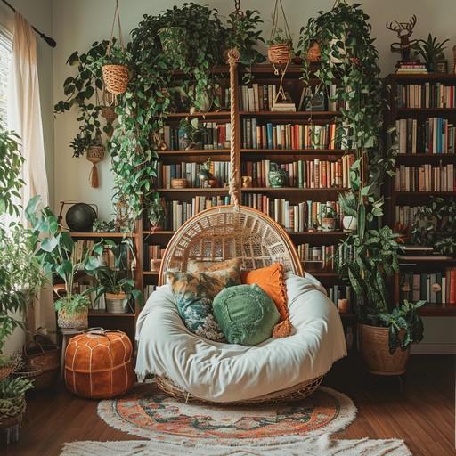 Create a cozy reading ‍nook with a comfortable⁣ chair in your Boho Living ⁢Room