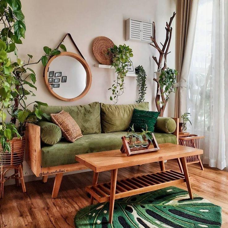 Add indoor plants⁣ for fresh ⁤air and vibrant life in ⁤your Earthy Living ‌Room
