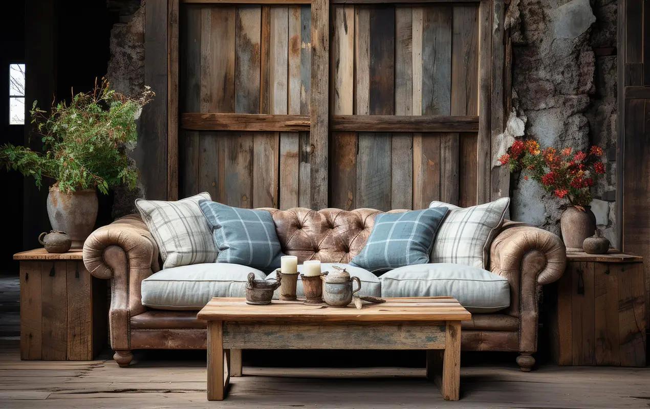 Incorporate distressed wood finishes for ‌a rustic vibe in your Vintage Living Room