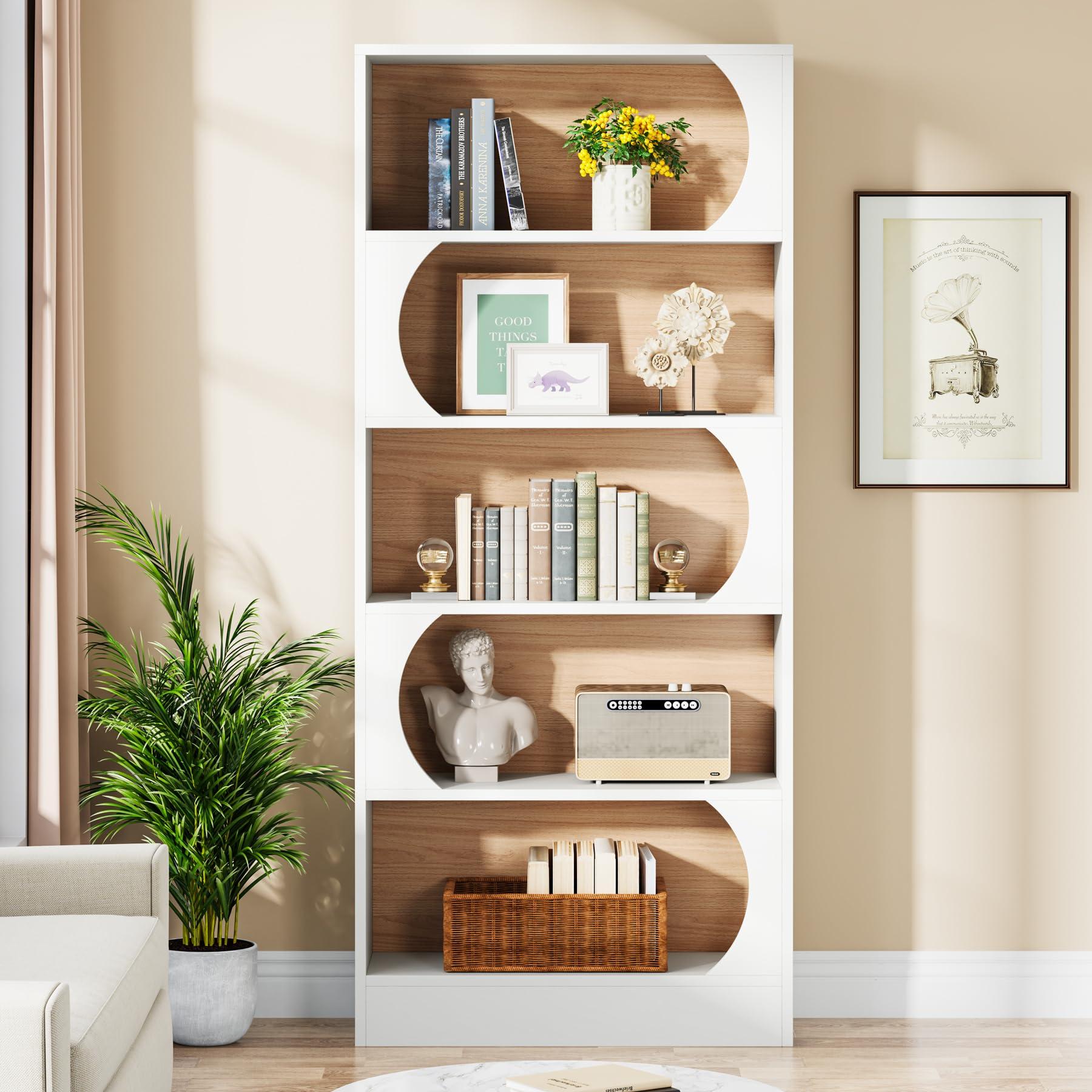 Install open ⁤shelving⁣ to display‍ books in your contemporary living room