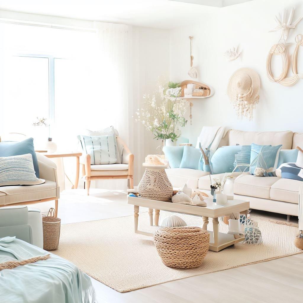 Select‍ coastal-inspired decor‌ to enhance your blue living room feel