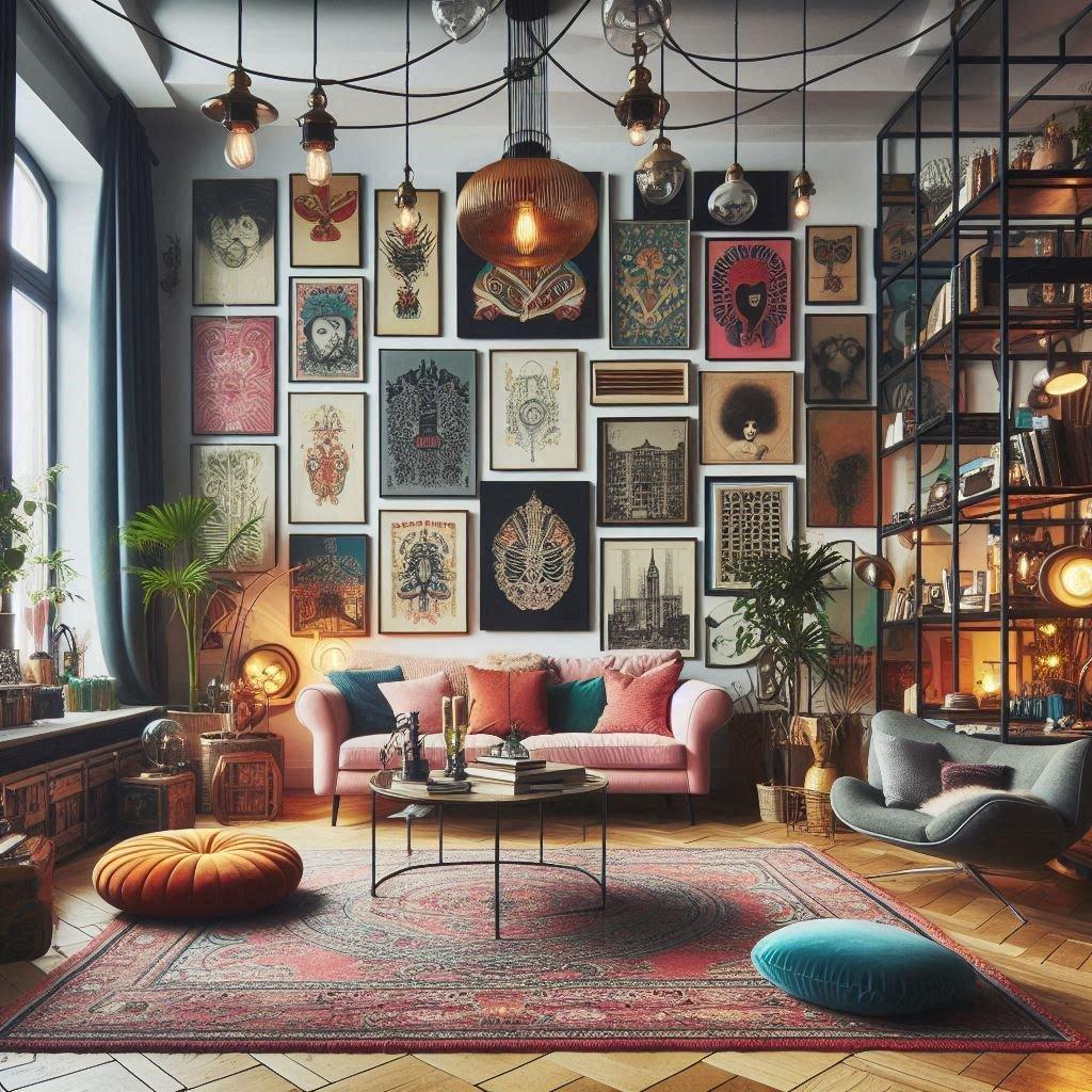 Eclectic Mix: Blend styles​ and colors in your living room