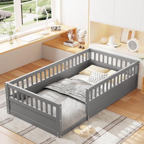 Charming Kid's House Bed, Stylish and Safe for Sleep!