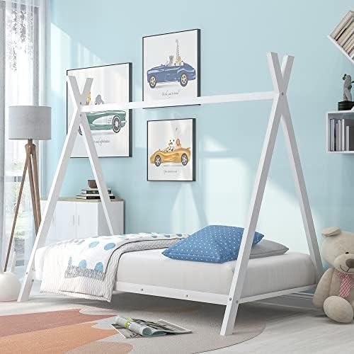 Charming Kid's House Bed, Stylish and Safe ⁢for Sleep!
