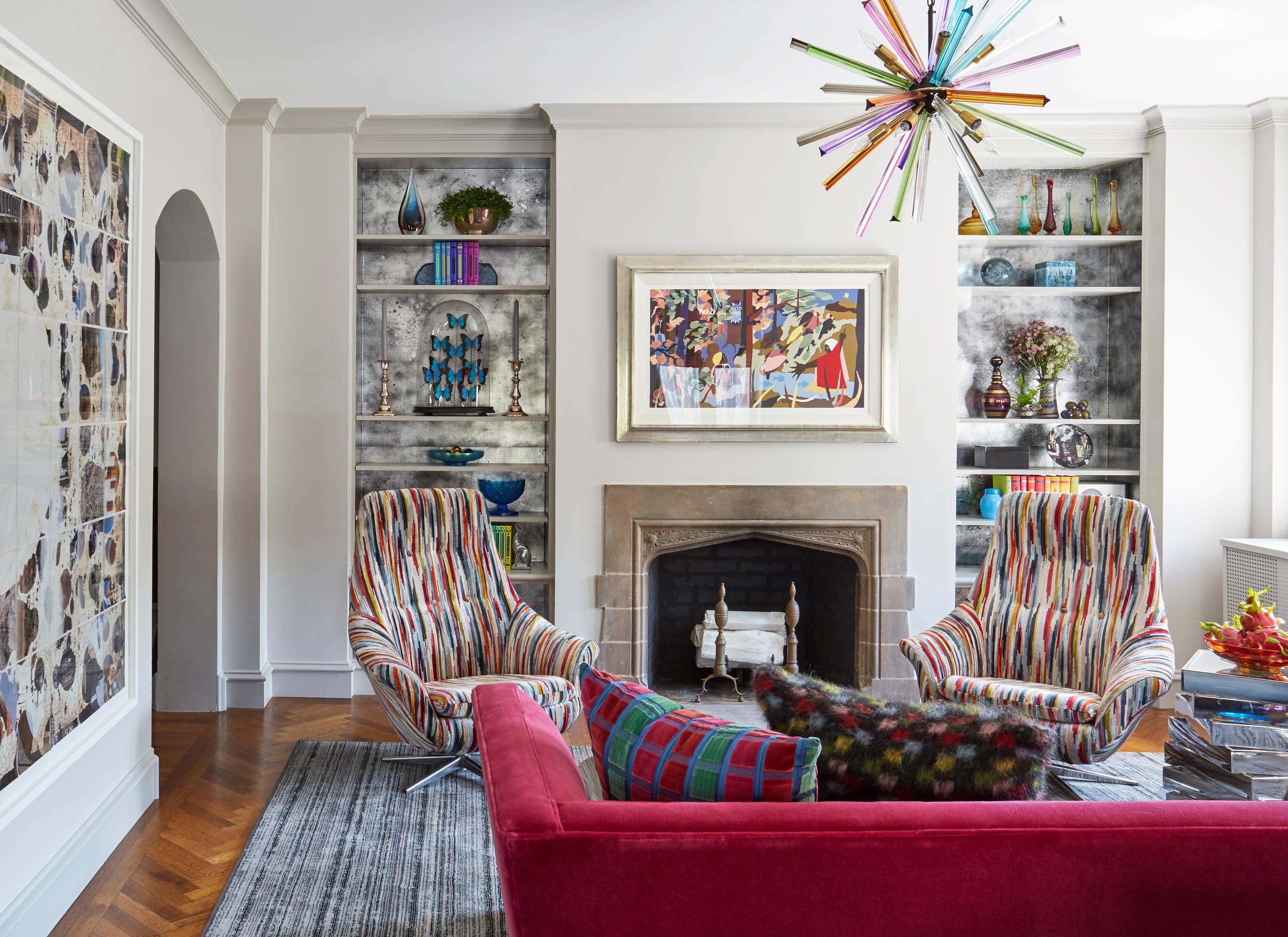 Whimsical Living Room: Play with colors and patterns for a fun atmosphere