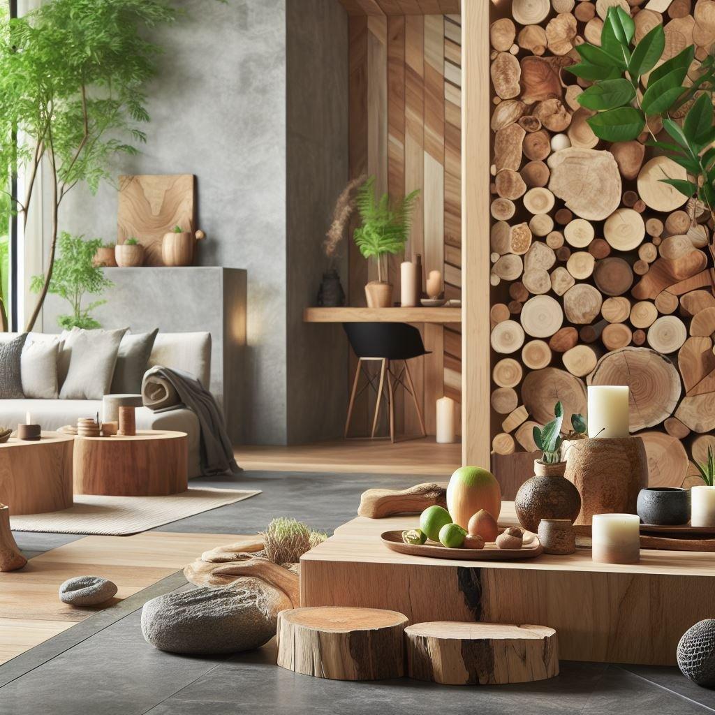 Select organic materials for furniture to enhance sustainability in your earthy ‍living ​room
