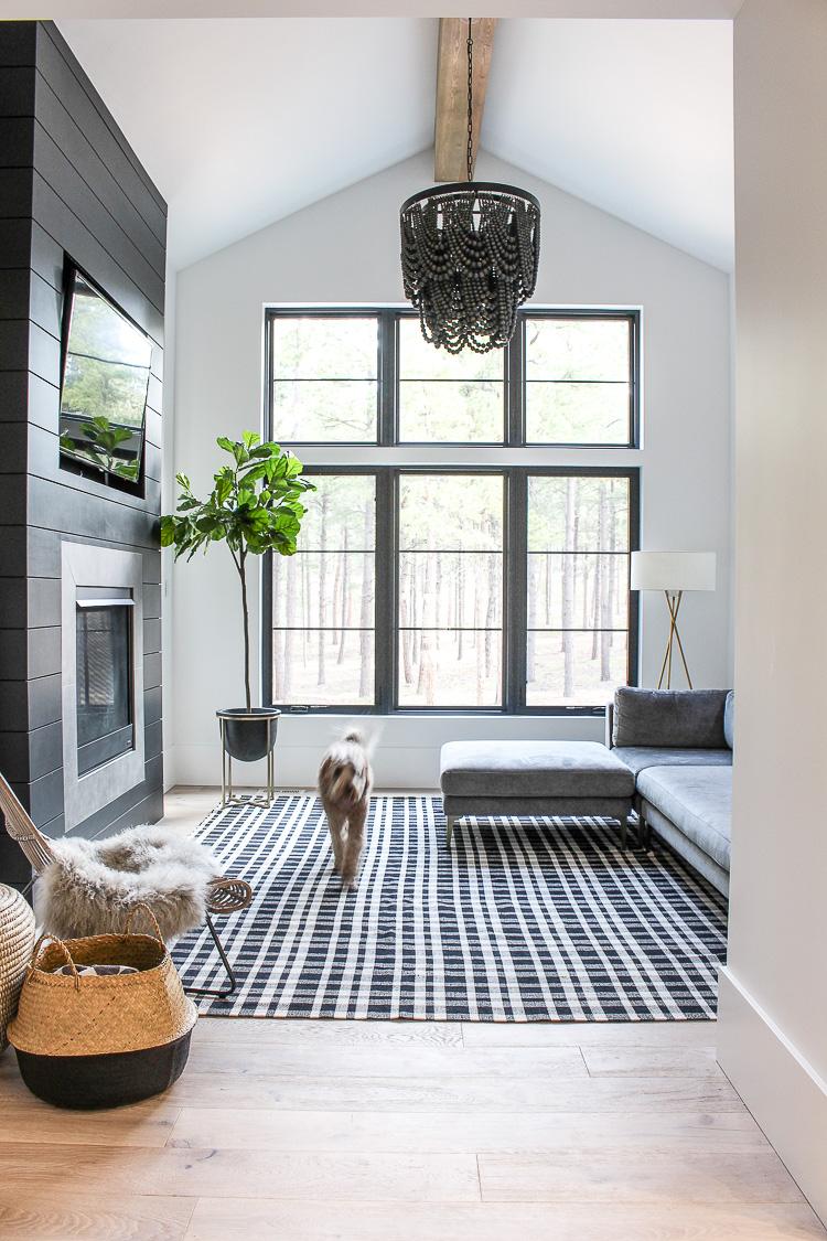 Incorporate a statement coffee table for a unique touch in your contemporary living room