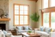 Embracing Nature: Designing a Farmhouse Living Room with Organic Materials
