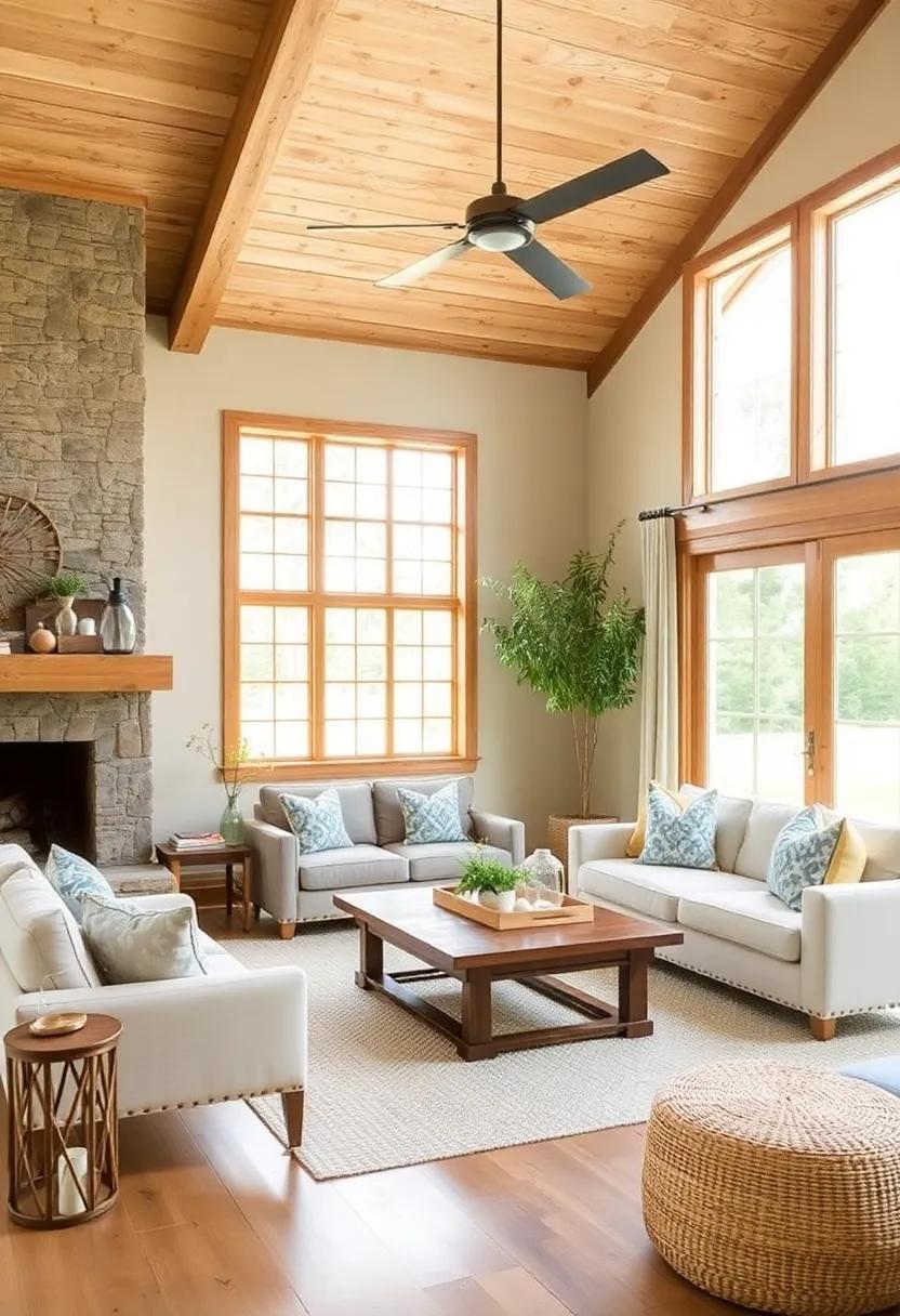 Embracing Nature: Designing a Farmhouse Living Room with Organic Materials