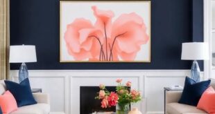 Transform Your Living Room: Embracing Navy and Coral for a Chic Aesthetic